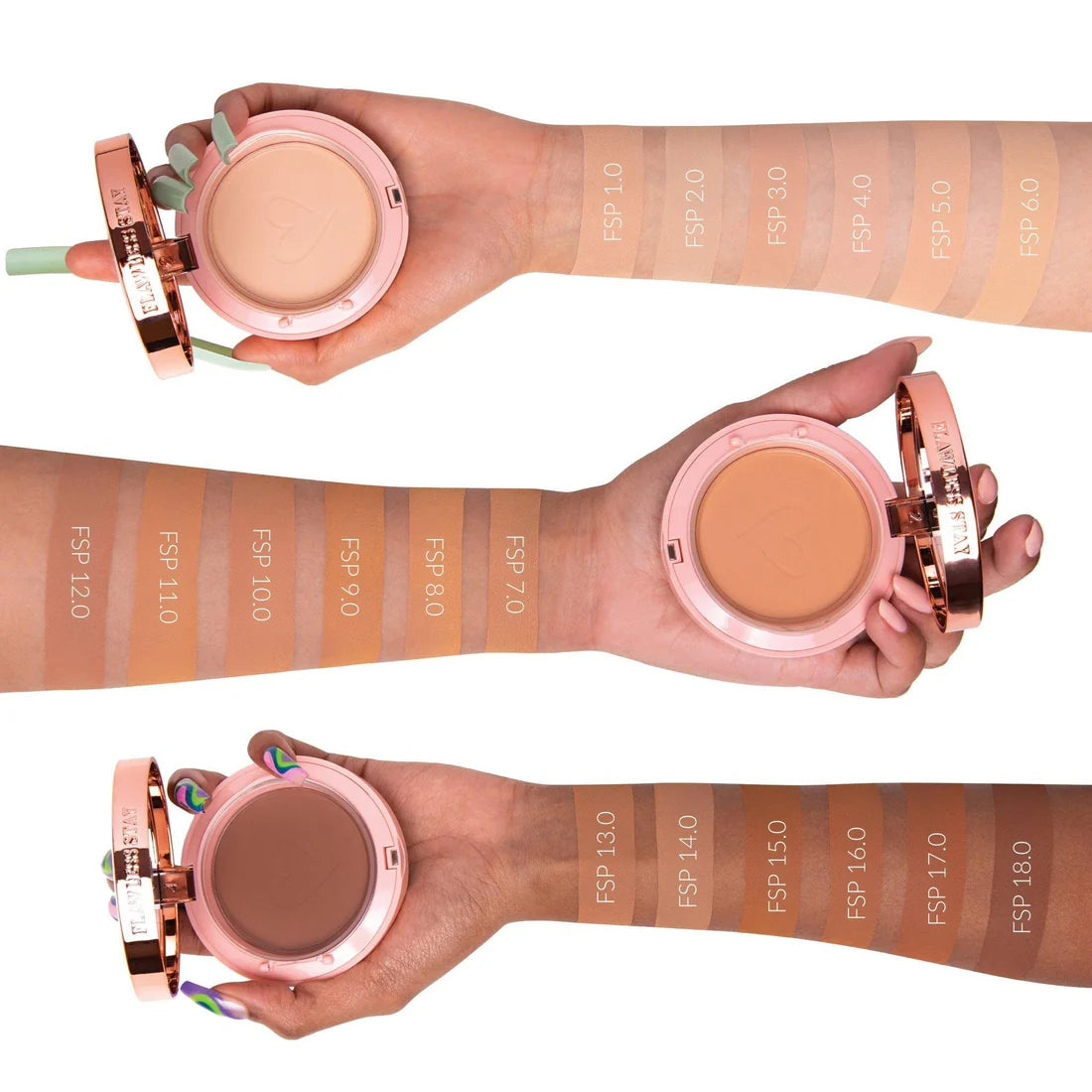 Polvo Base Flawless Stay Beauty Creations