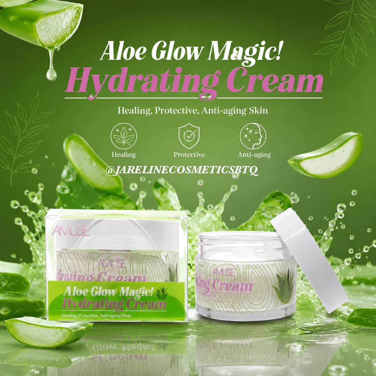 Aloe Glow Magic! Hydrating Cream AMUSE