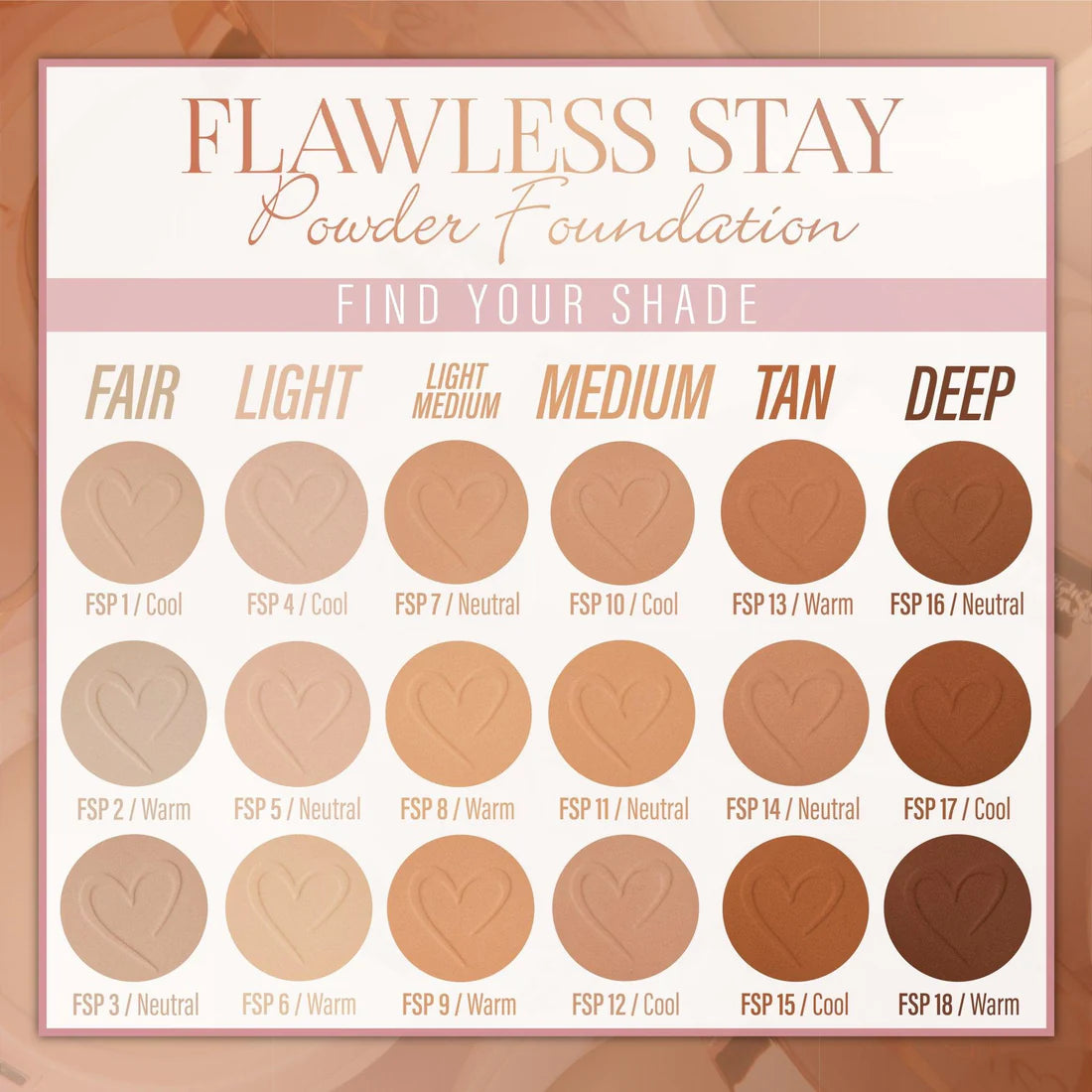 Polvo Base Flawless Stay Beauty Creations