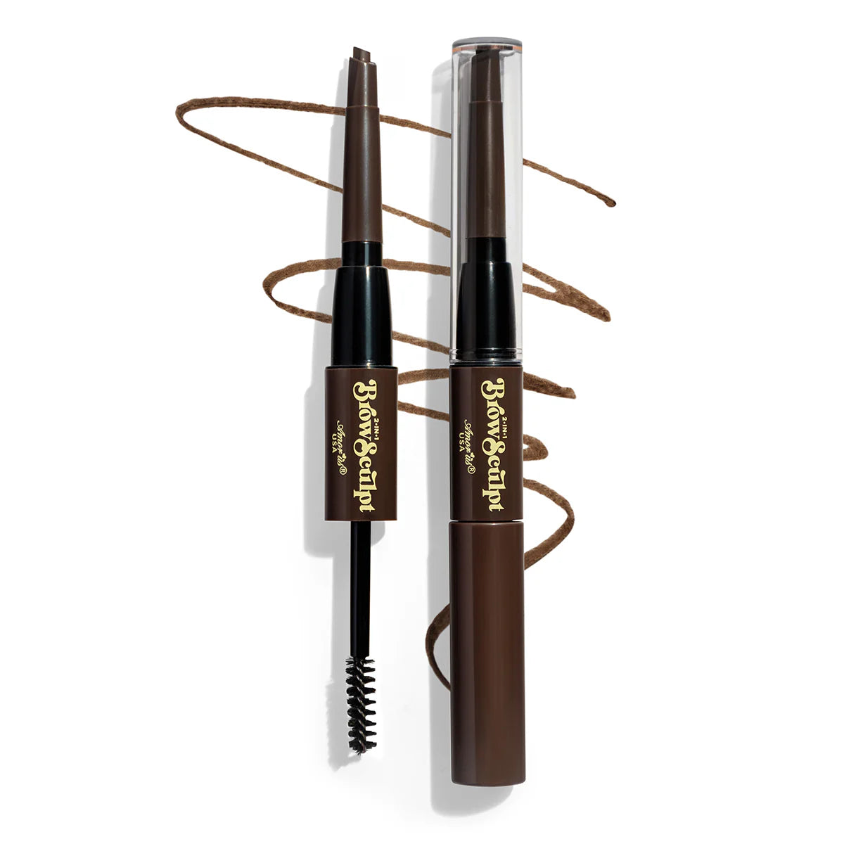 2 en 1 Brow Sculp Lápiz y mascara de Gel tintado para cejas