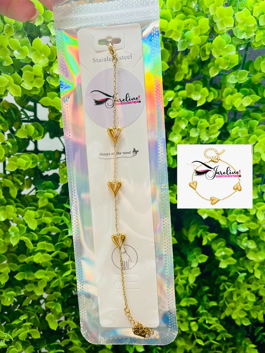 Pulcera color oro en Stainless Steel