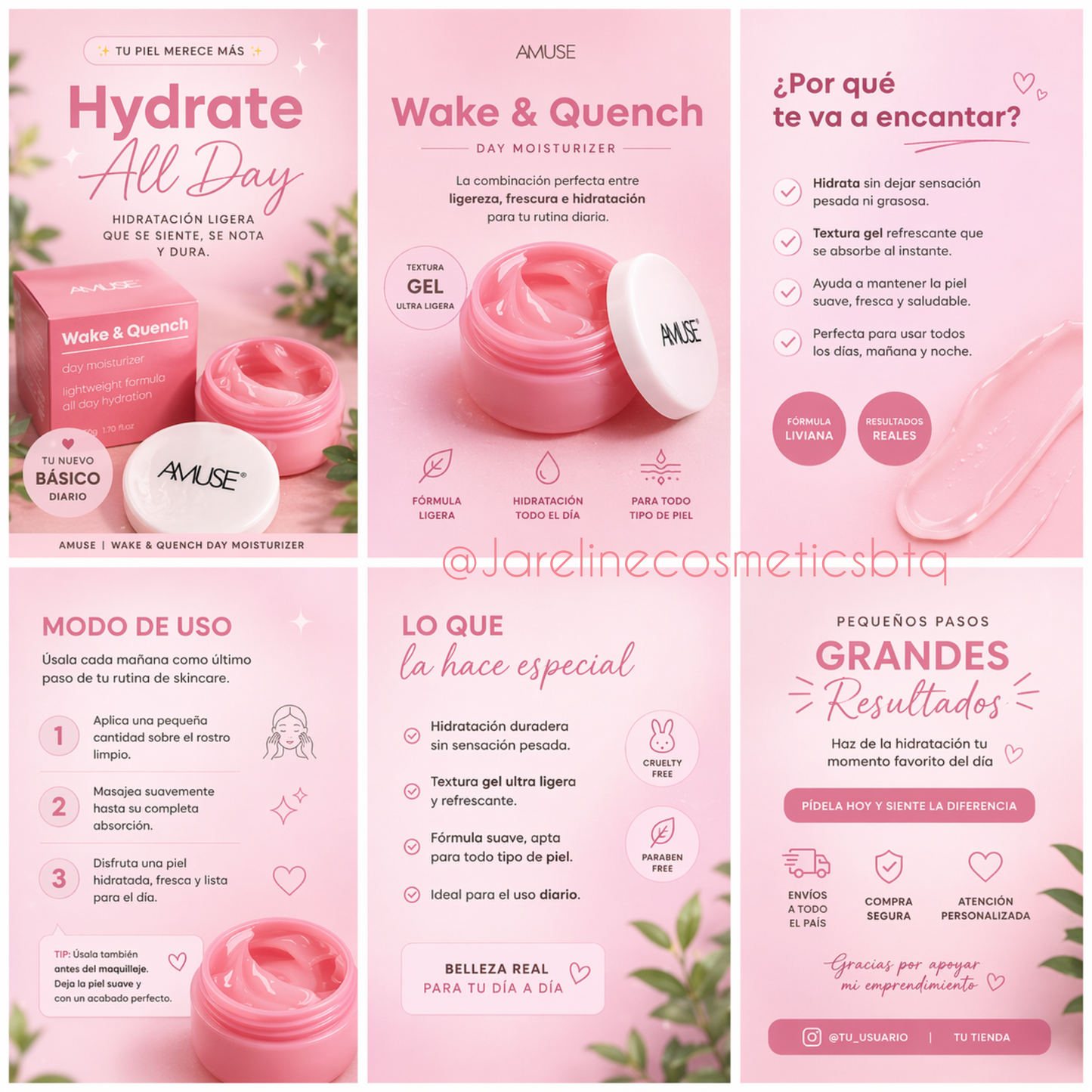 WAKE & QUENCH DAY CREAM AMUSE crema hidratante