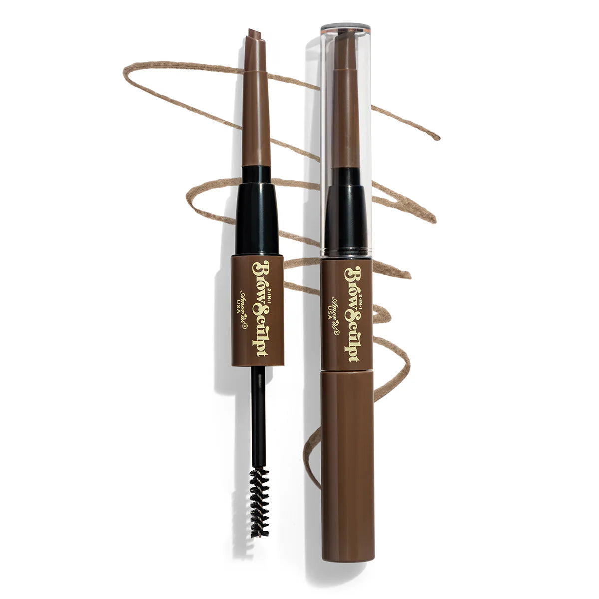 2 en 1 Brow Sculp Lápiz y mascara de Gel tintado para cejas