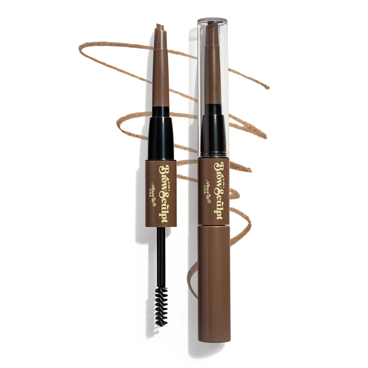 2 en 1 Brow Sculp Lápiz y mascara de Gel tintado para cejas