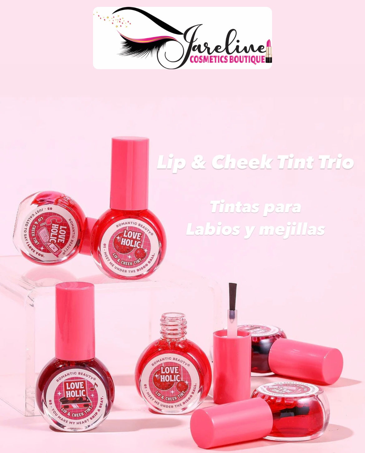 Lip & Cheek Tint Trio LOVE HOLIC