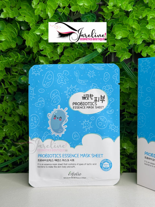 Probiotics essence mask Sheet Mascarilla facial Esfolio