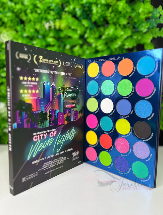 CITY OF Neon Lights Eyeshadow palette RUDE C