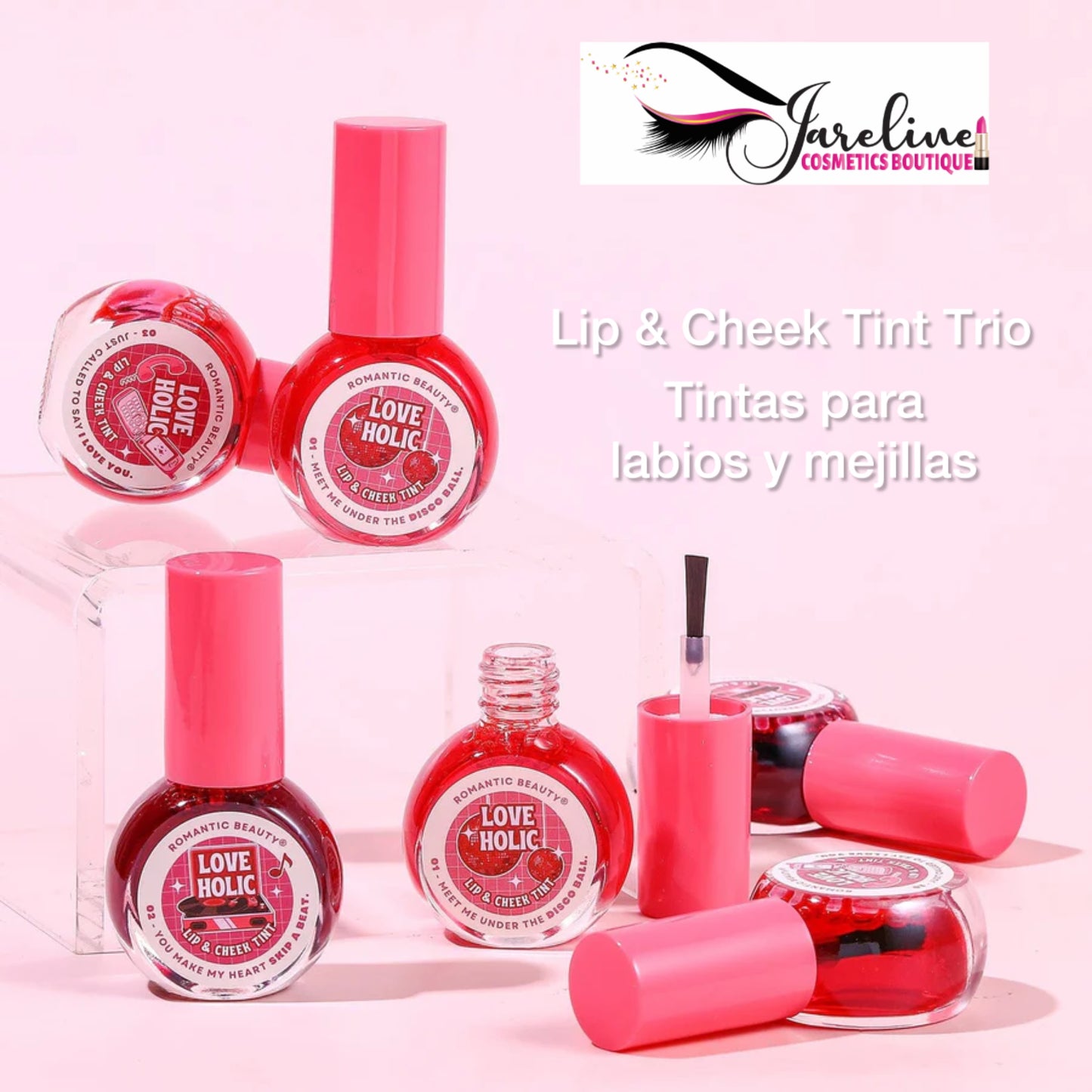 Lip & Cheek Tint Trio LOVE HOLIC