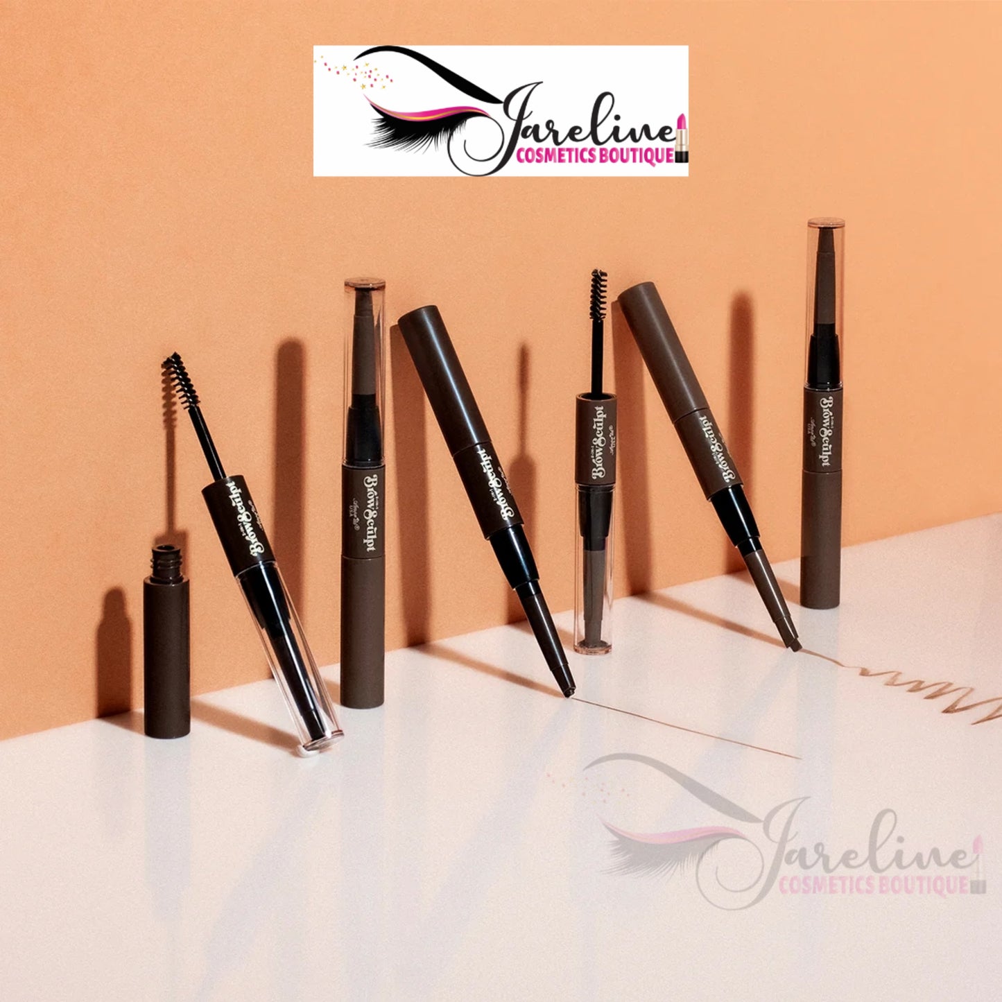2 en 1 Brow Sculp Lápiz y mascara de Gel tintado para cejas