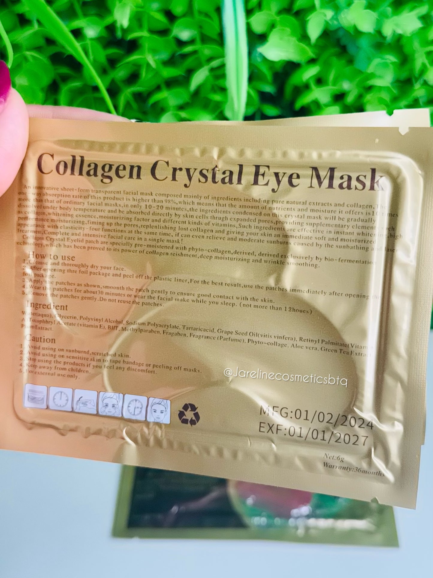 2pcs Collagen Crystal eye mask